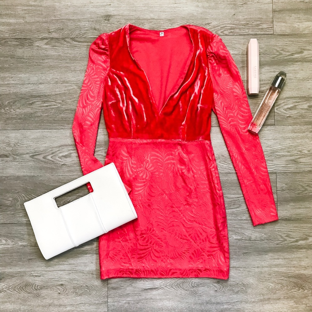 🆕 Free People Pink Velvet Crush Dress